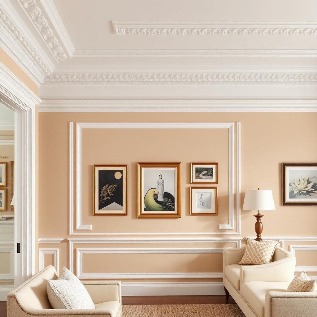 Cimaises murales décoratives avec galerie d'art