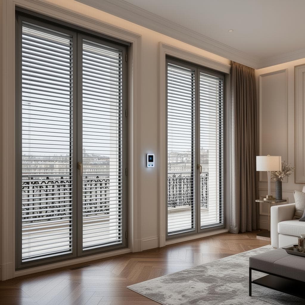 Volets roulants électriques intégrés dans une rénovation haut de gamme