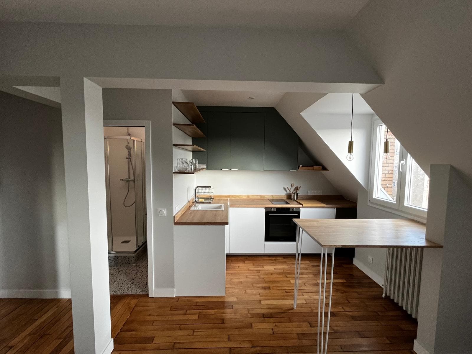 Aménagement optimisé d'un appartement sous pente