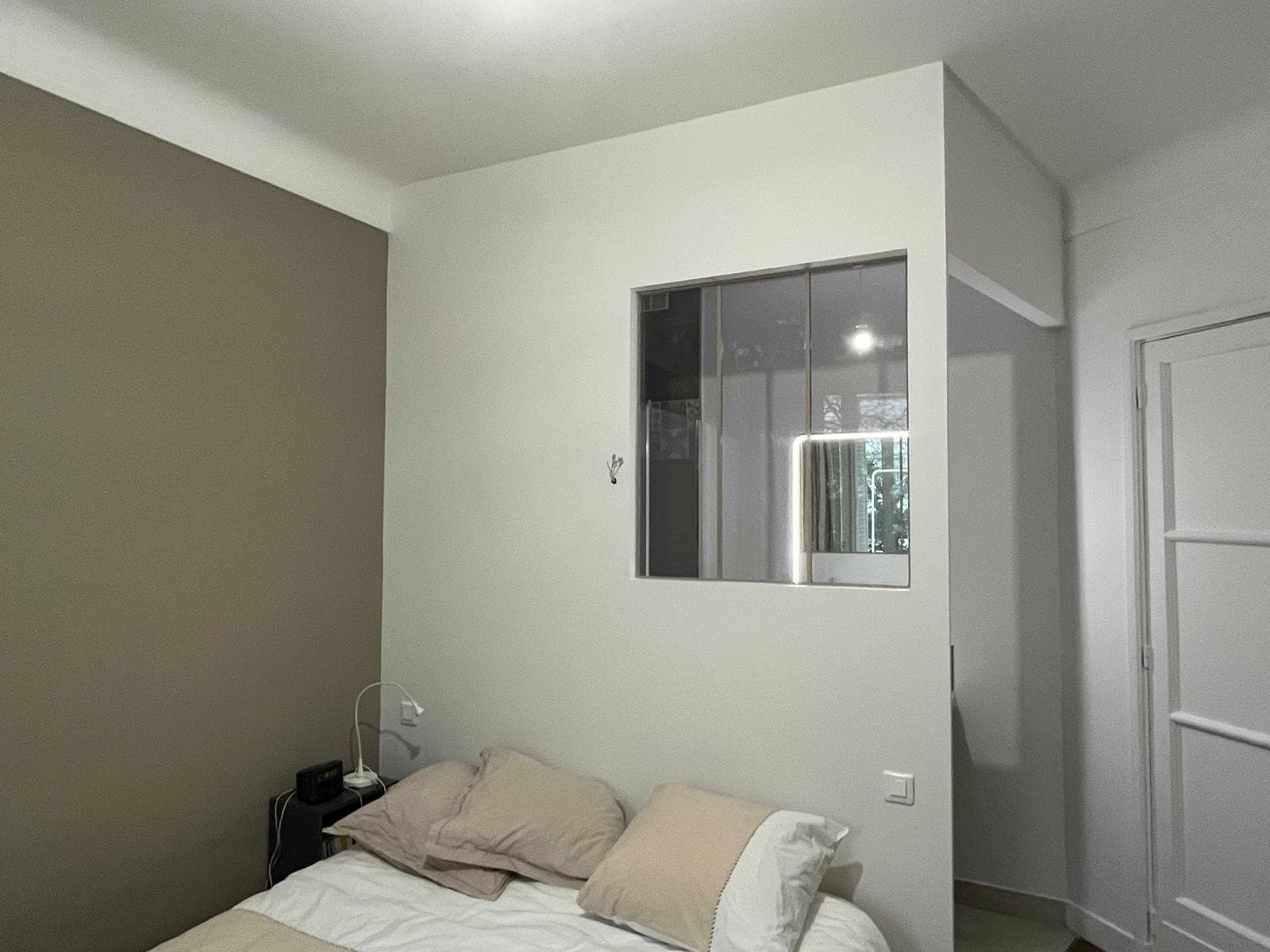 Chambre parentale avec verrière - Paris 15