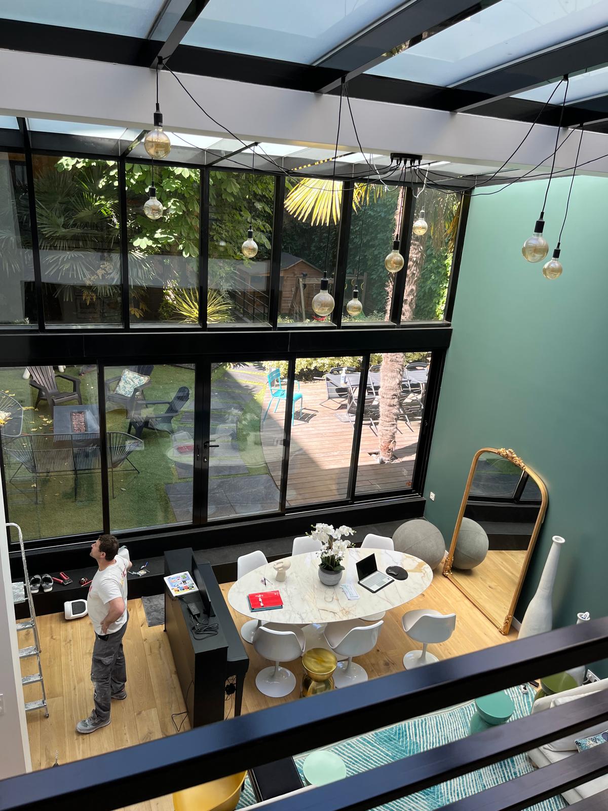 Rénovation intérieure maison - Vue d'ensemble du salon